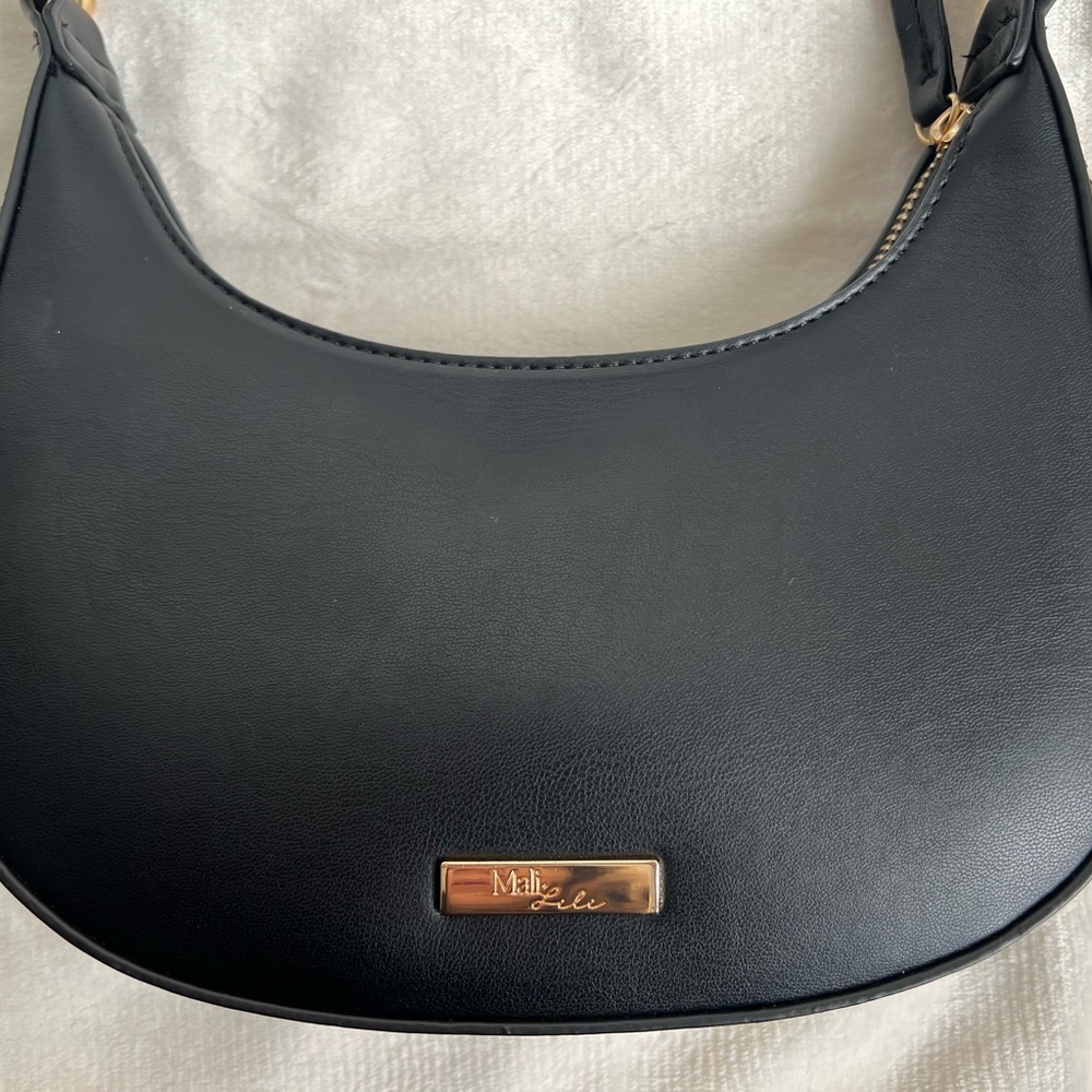 Mali and Lili Leilani Vegan Leather Baguette Shoulder Bag - Picture 6 of 11